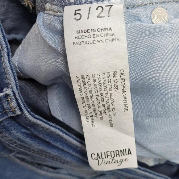 California Vintage blue skinny jeans –Size 5/27 - Picture 3 of 7